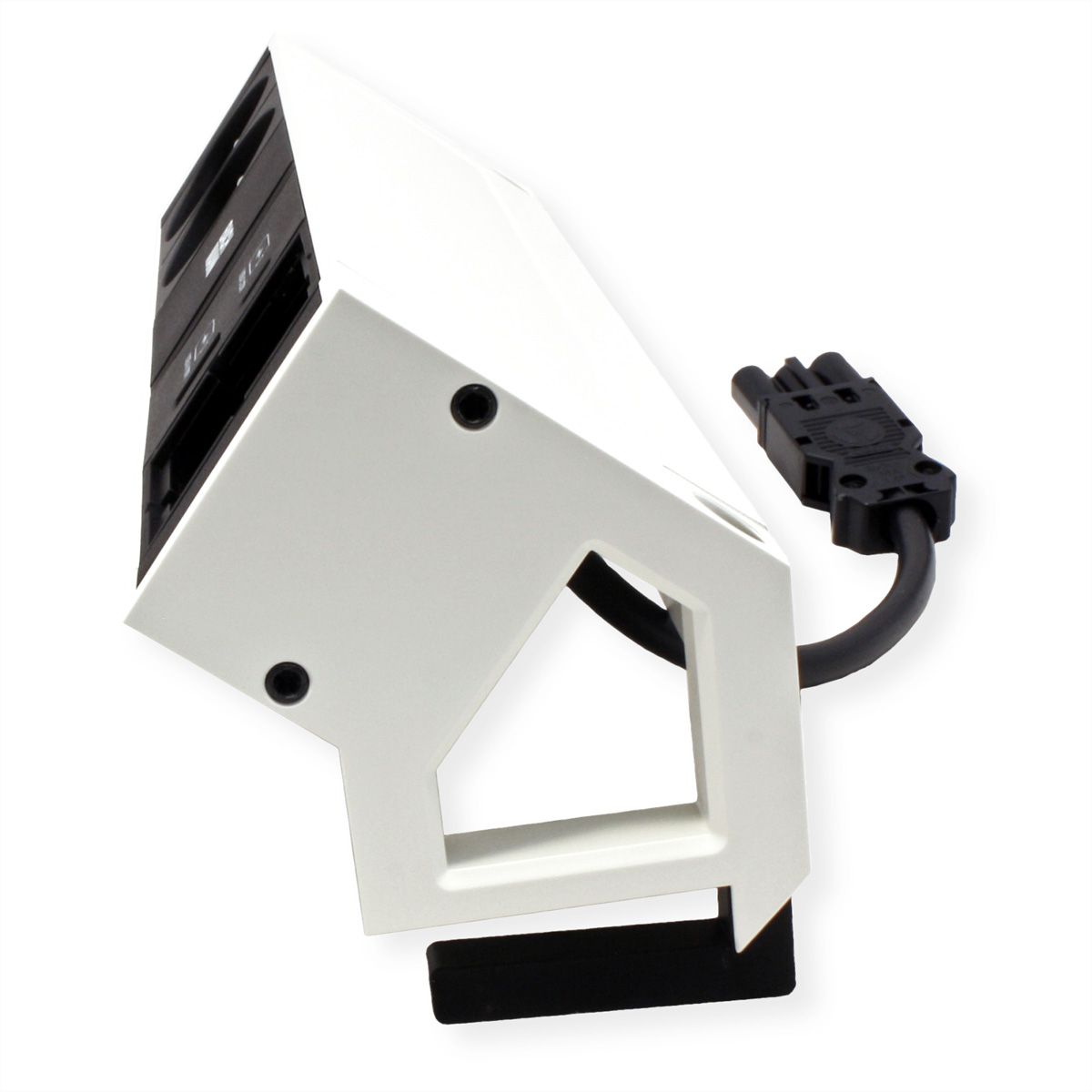 BACHMANN DESK2 2xUTE 1xUSB A/C 22W 1xCM 0,2m GST18 RAL9010