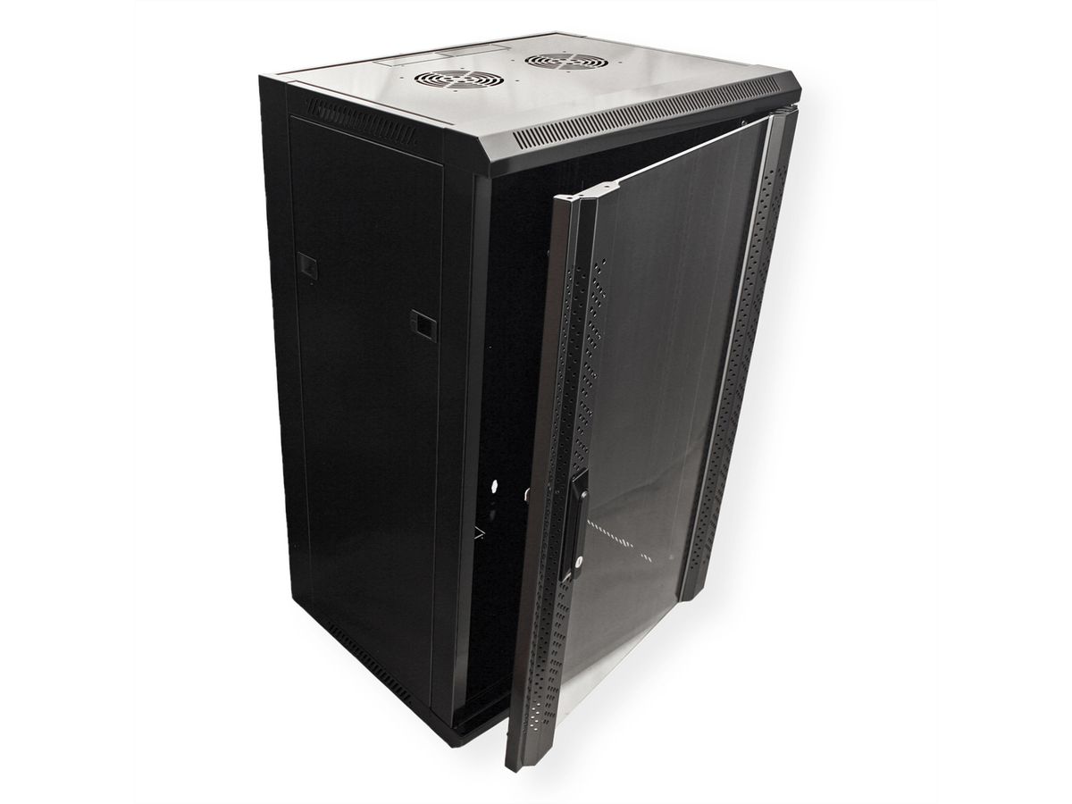 VALUE 19" Wall Mount Rack 18U, 910x570x450mm (HxWxD), black