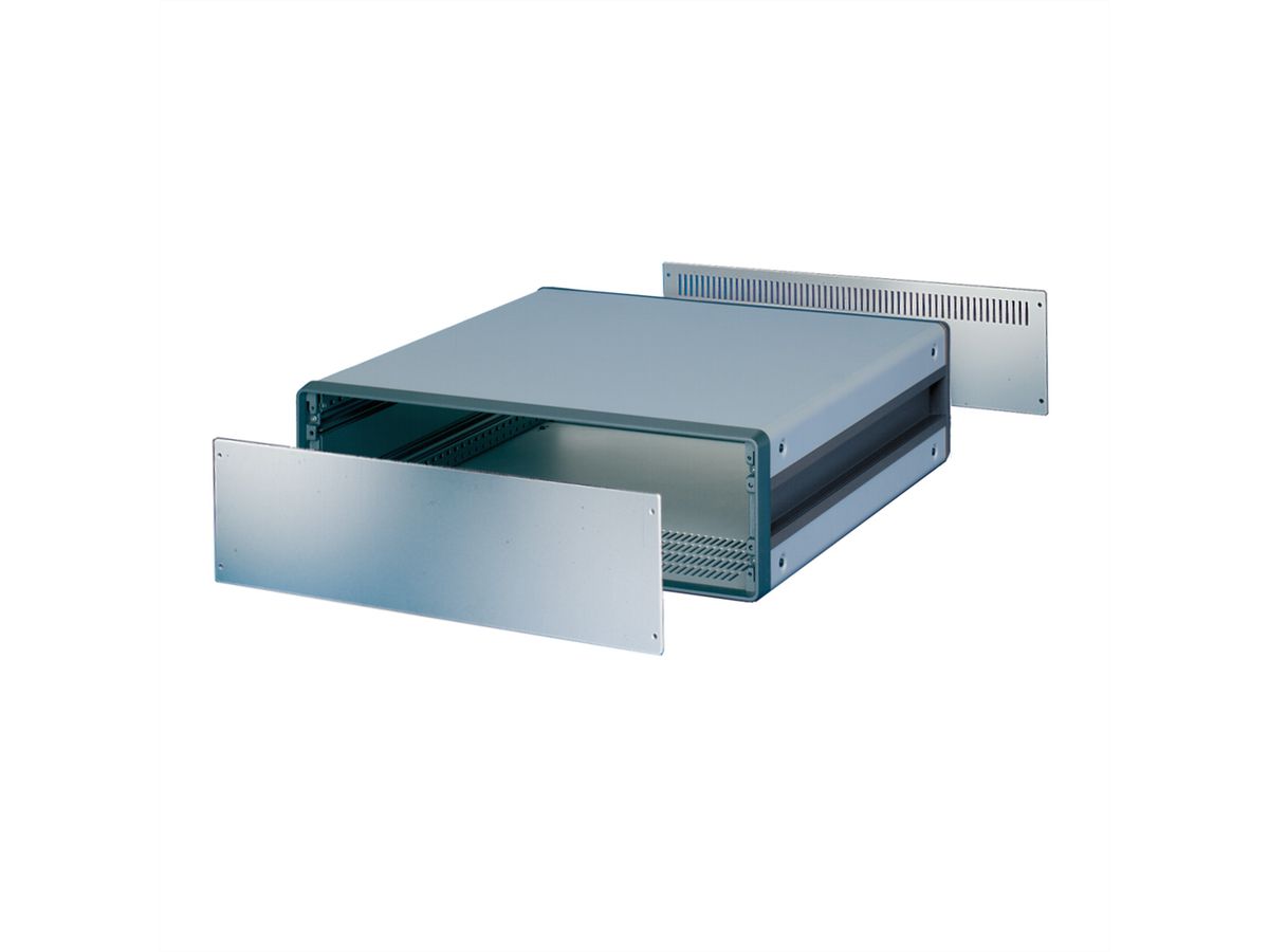 SCHROFF CompacPRO Voorpaneel, 6 HE, 84 PK, 2,5 mm, Al, geanodiseerd, onbehandelde randen