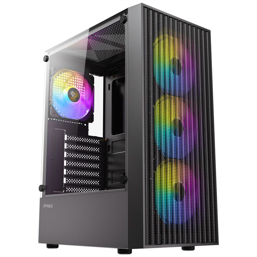 ANTEC AX27 RGB Elite PC case Midi Tower Gaming ATX, black