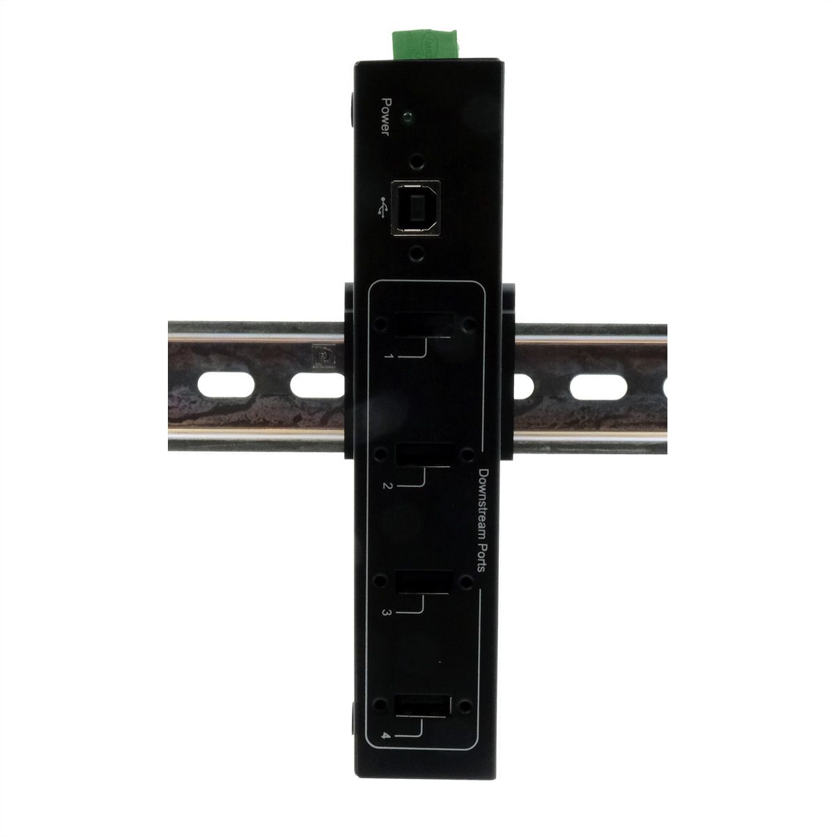 EXSYS EX-11214HMVS 4 Port USB 2.0 Metall HUB mit Netzteil 5V/2A Genesys Chipset