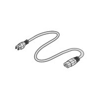 SCHROFF Mains Cable, USA to IEC C13, 2.5 m, Black