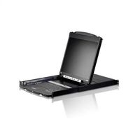 ATEN CL5808N LCD KVM Switch,USB-PS/2, VGA, 8 Port, DE-Layout
