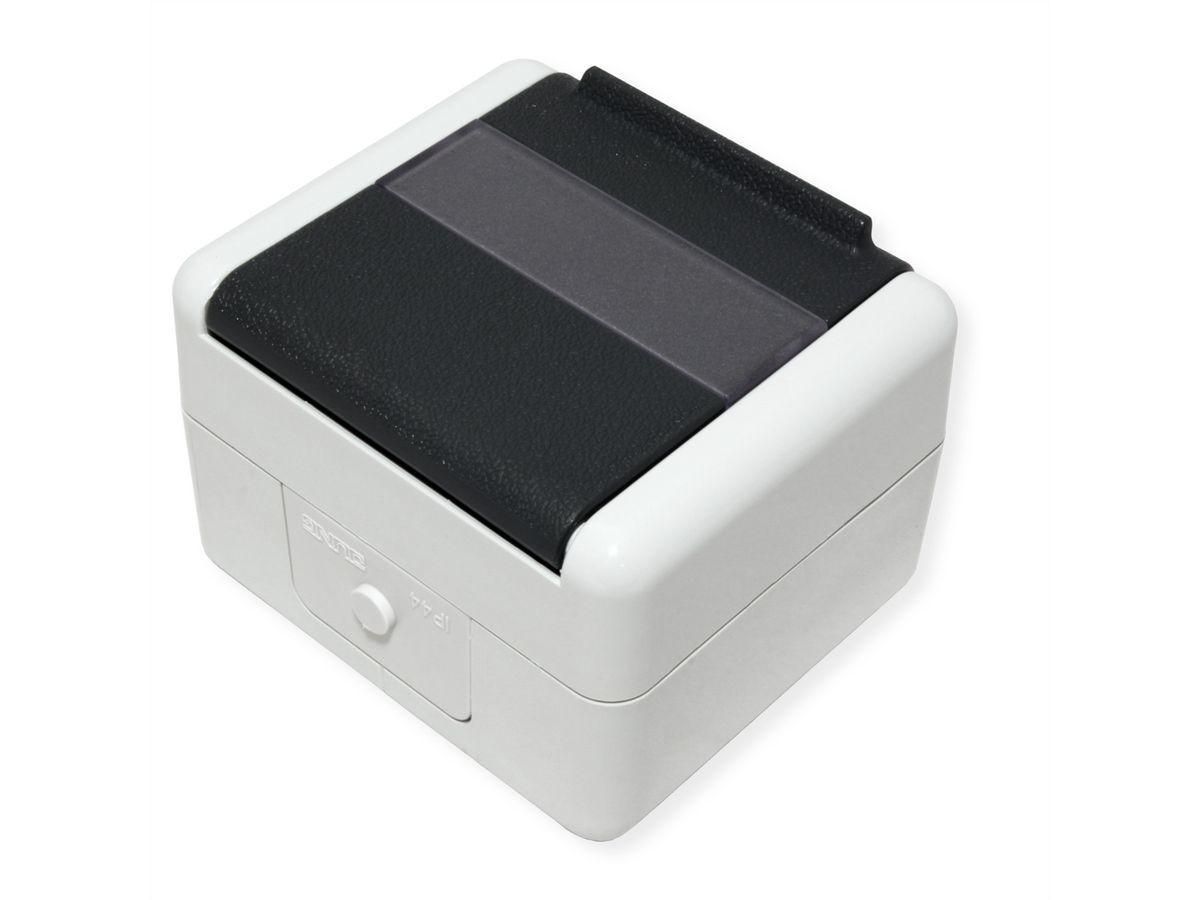 TELEGÄRTNER opbouwbehuizing IP44, met montage-inzetstuk voor 1xAMJ-module