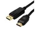 VALUE DisplayPort Cable, DP - UHDTV, M/M, black, 7.5 m