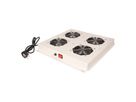 ROLINE 19-inch dakventilatorunit met 4 ventilatoren, AAN/UIT grijs
