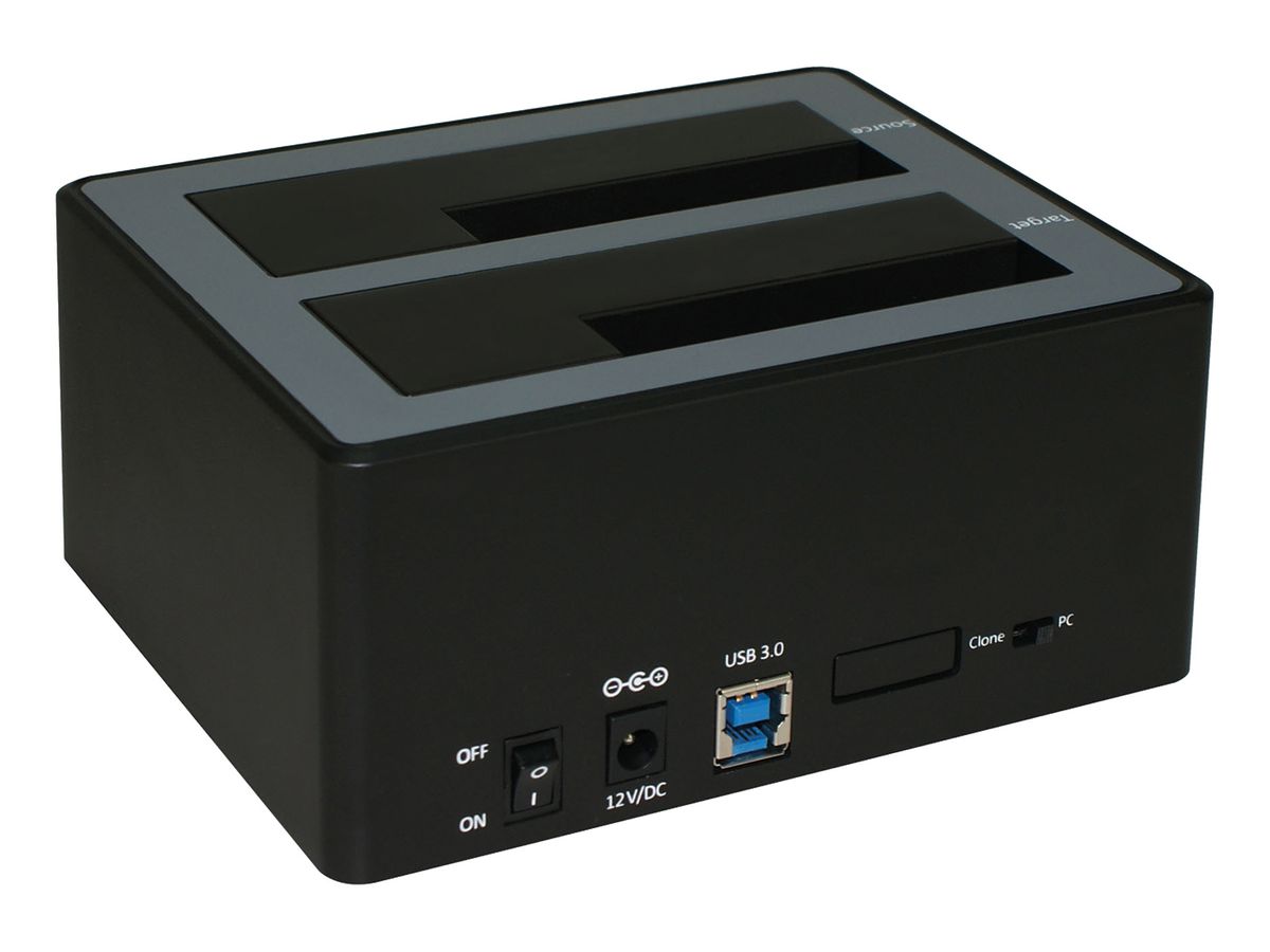 ROLINE 2.5" / 3.5" SATA HDD/SSD Docking Station, USB 3.2 Gen 1, HDD-kloonfunctie