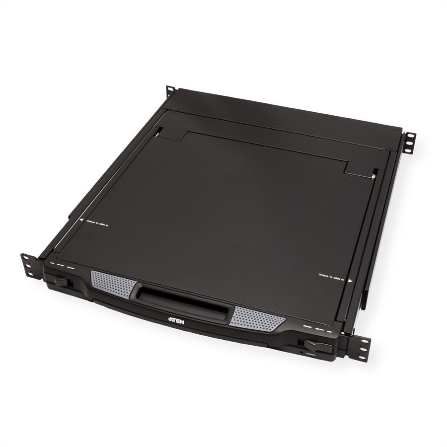 ATEN CL1000M KVM-Console, 43cm LCD, VGA, PS/2, UK-Layout