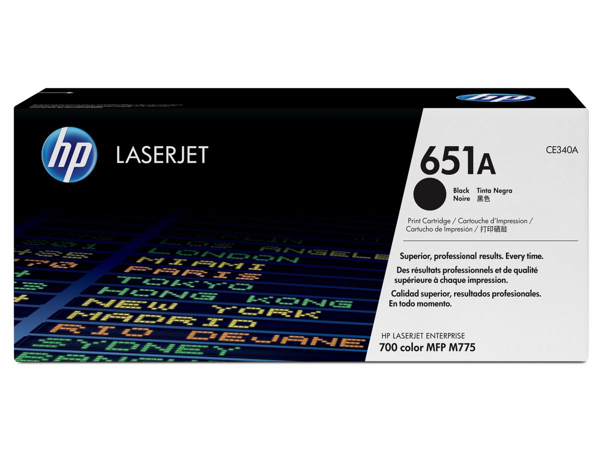 HP 651A originele zwarte LaserJet tonercartridge