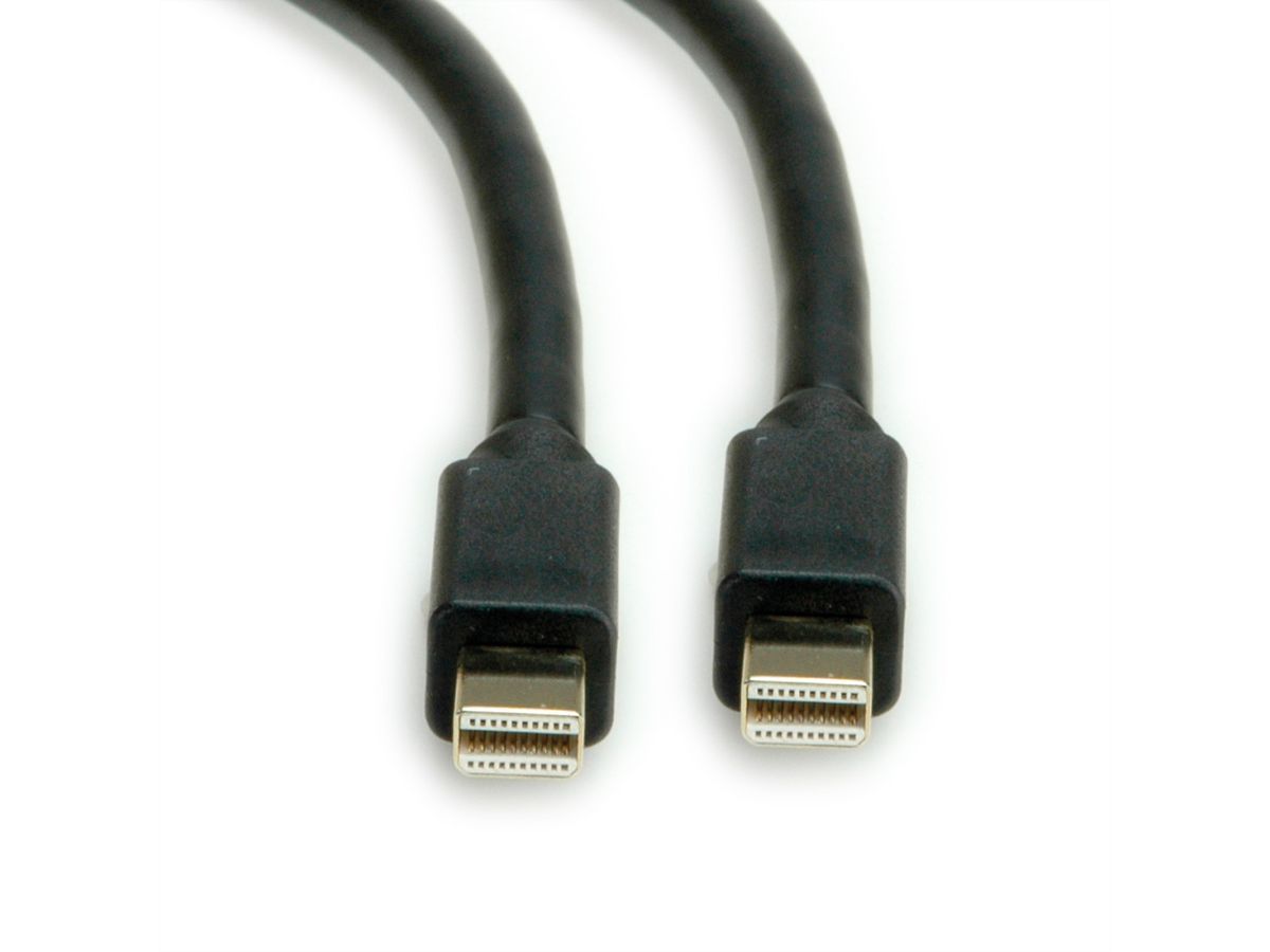 ROLINE Mini DisplayPort Kabel, mDP-mDP, v1.3/v1.4, M/M, zwart, 2 m