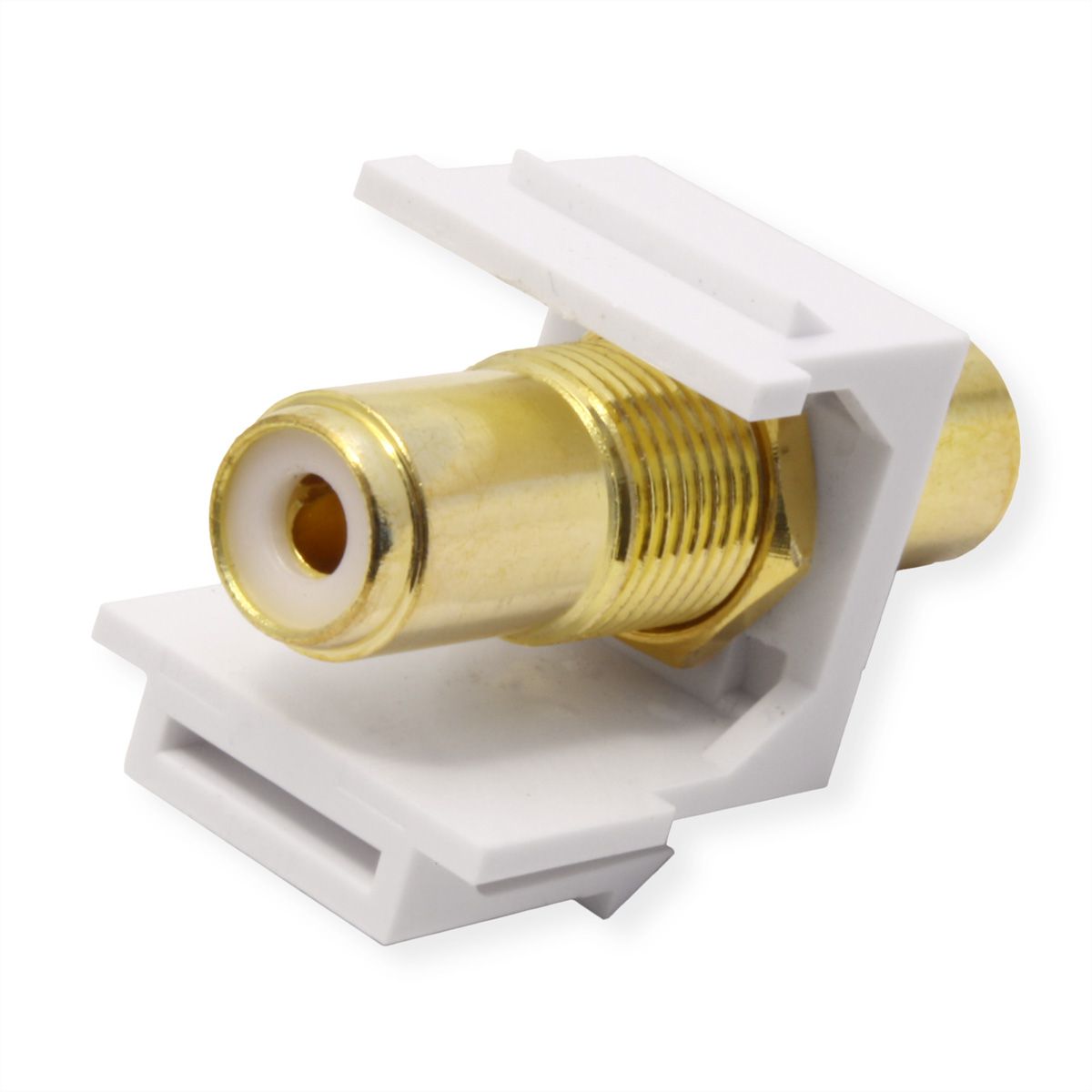 VALUE RCA keystone-koppeling, kunststof, wit