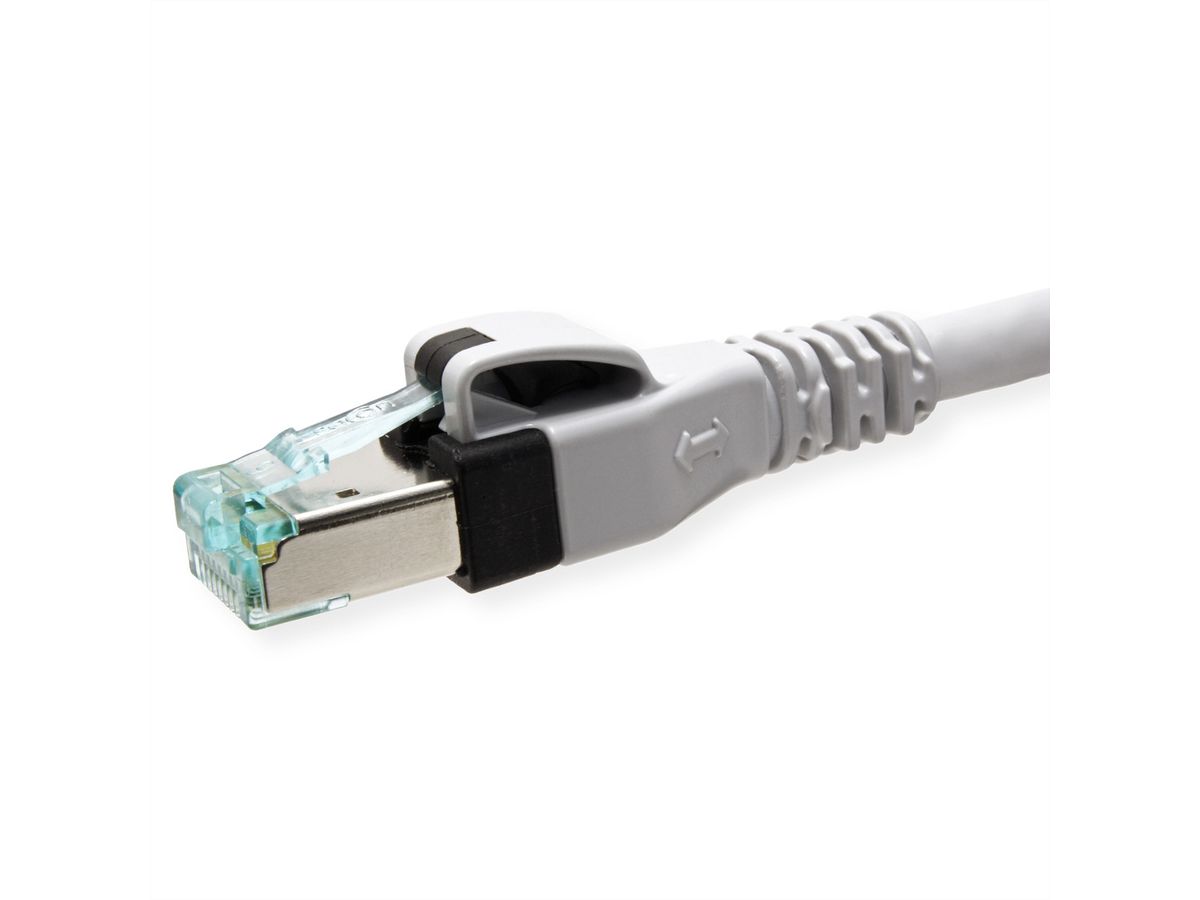 EasyLan DualBoot PushPull IP20 patchkabel, Cat.6A (Klasse EA), S/FTP, grijs, 10 m