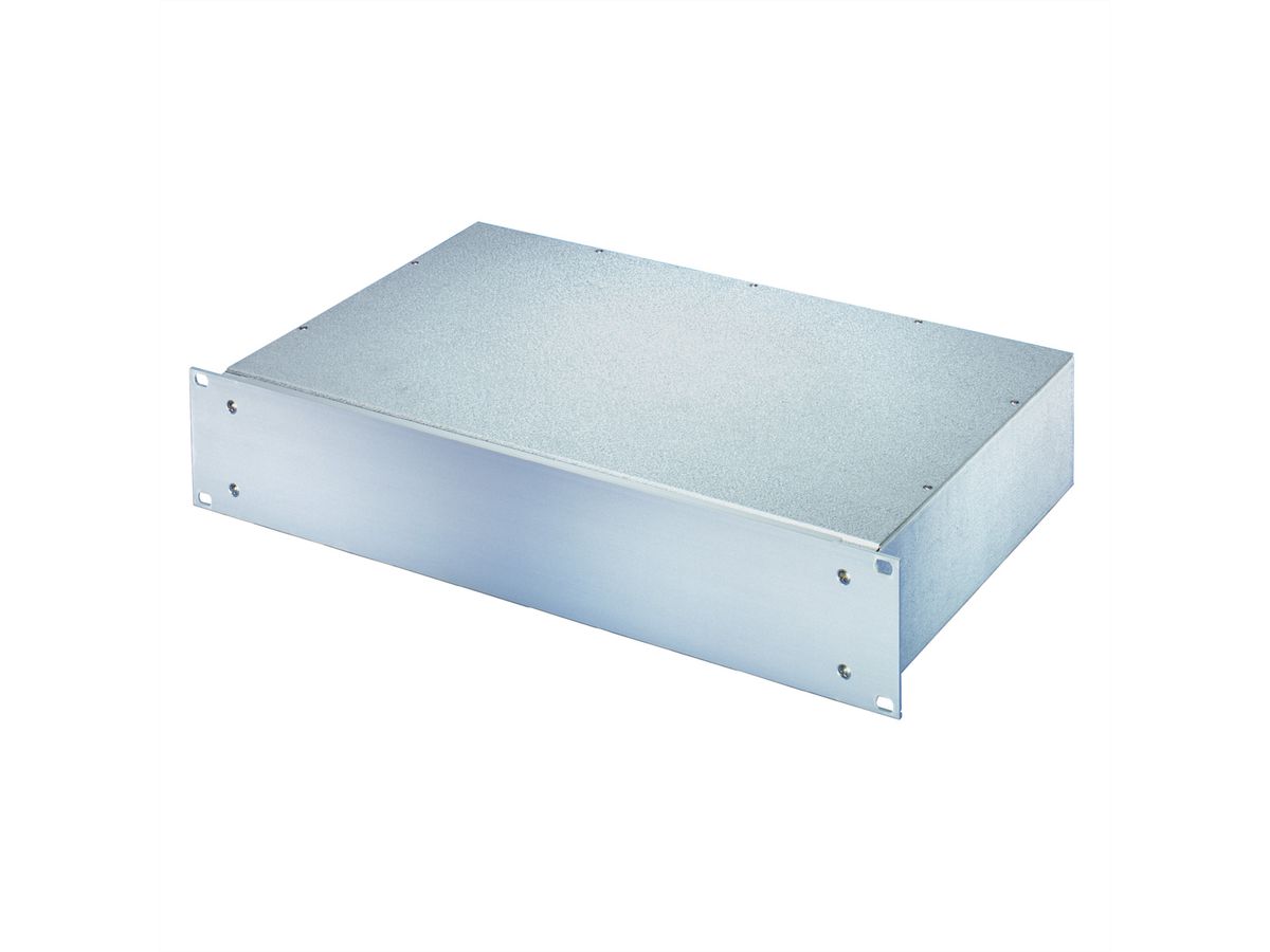 SCHROFF MultipacPRO 19" Chassis, Steel, AlZn, Plain Top and Base, 2 U, 340 mm