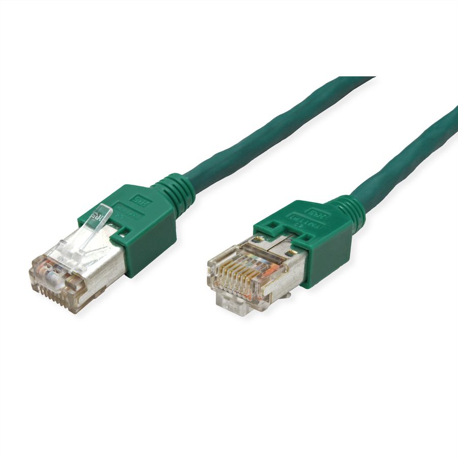DÄTWYLER patchkabel Cat.5e (Klasse D) S/UTP, CU 5502 flex PVC, Hirose TM11, groen, 10 m