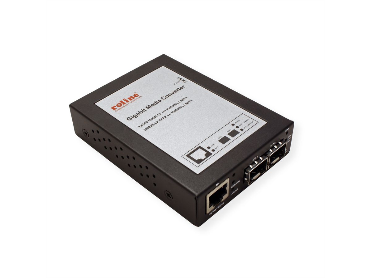 ROLINE Gigabit Converter,RJ-45 - Mini GBIC