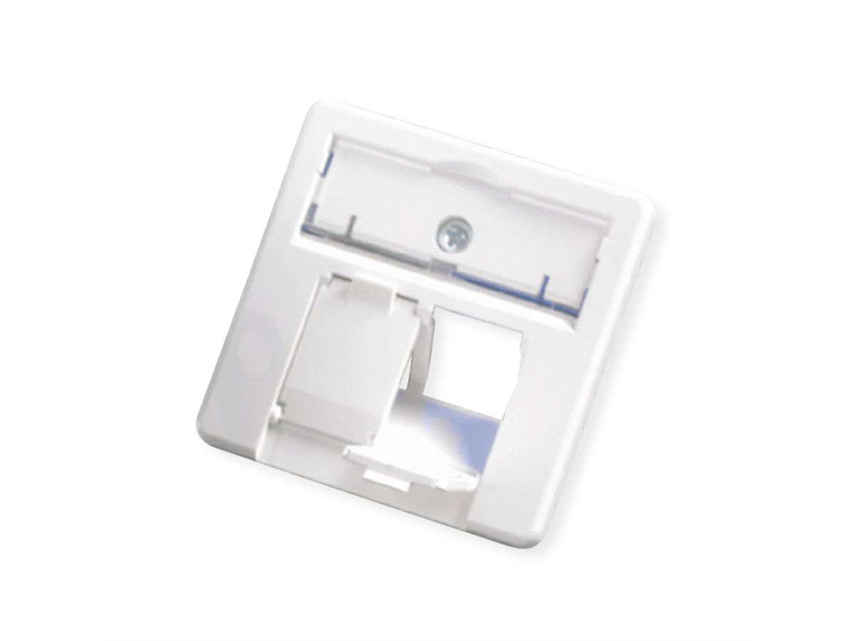 TELEGÄRTNER Faceplate for Telecommunications Outlets, alpine white