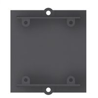 BACHMANN custom module blind deksel met schroefdome, zwart