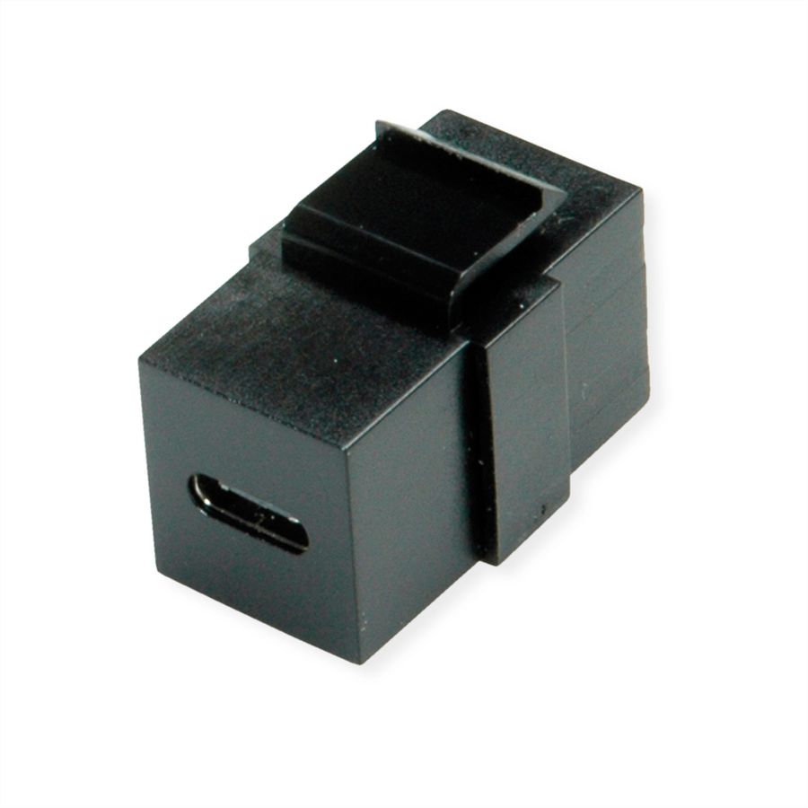 VALUE USB Type C Keystone module, zwart