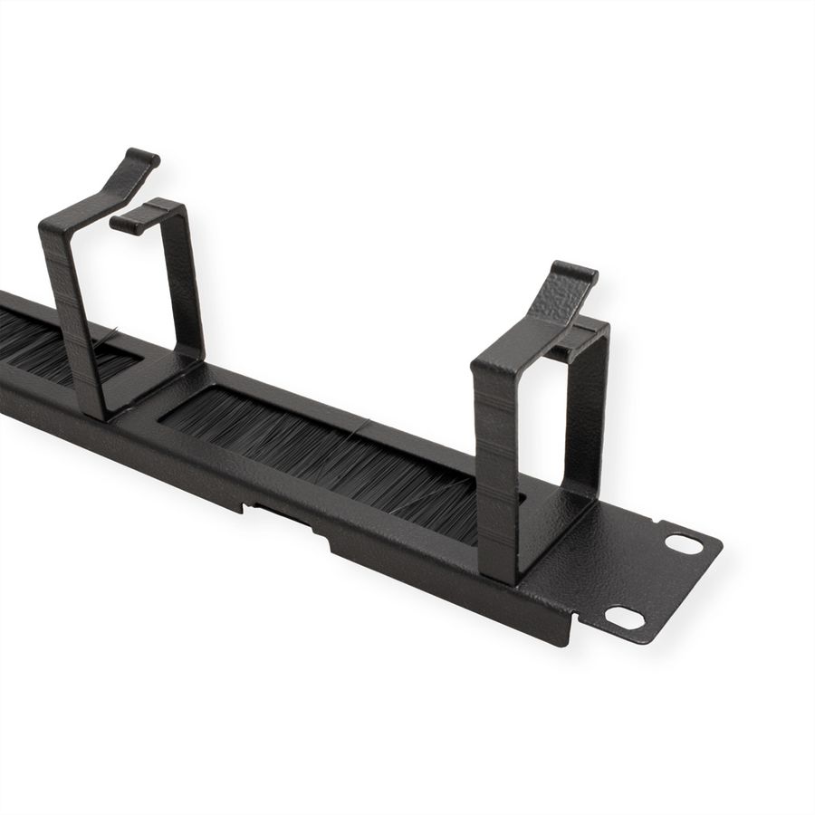 ROLINE 19-inch patch panel 1U, with brush strip 44x60mm black