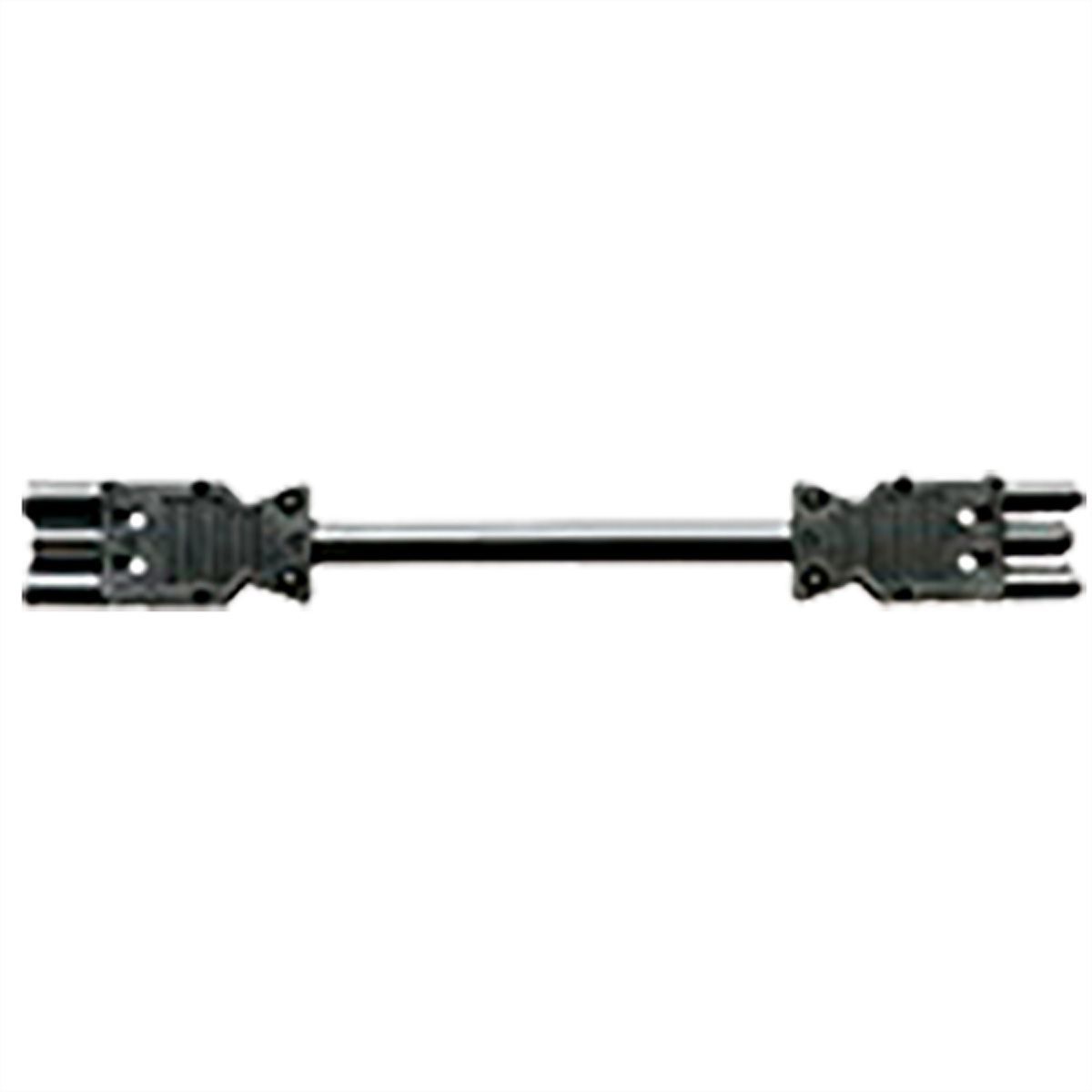 BACHMANN apparaatverlenging GST18-3 male/female  , zwart, 1,5 m