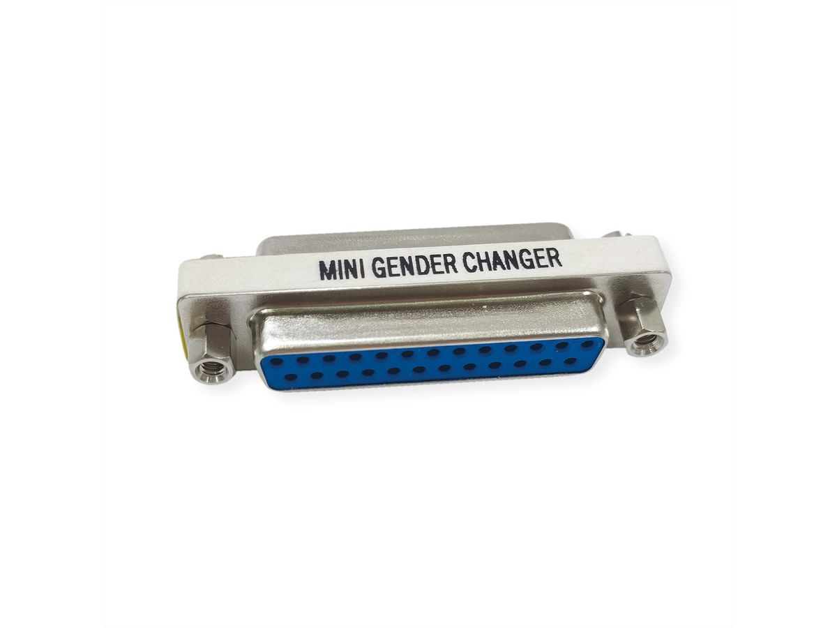 VALUE Mini Gender Changer, 25-pin F - F