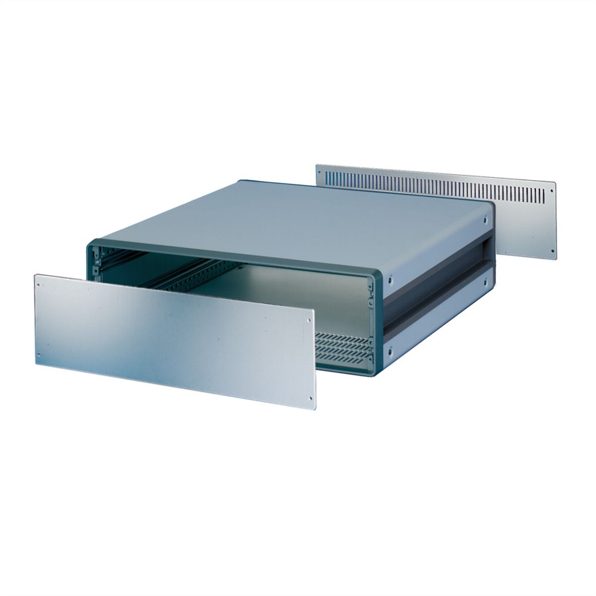 SCHROFF CompacPRO achterpaneel met geventileerde sleuven, 2 HE, 84 PK