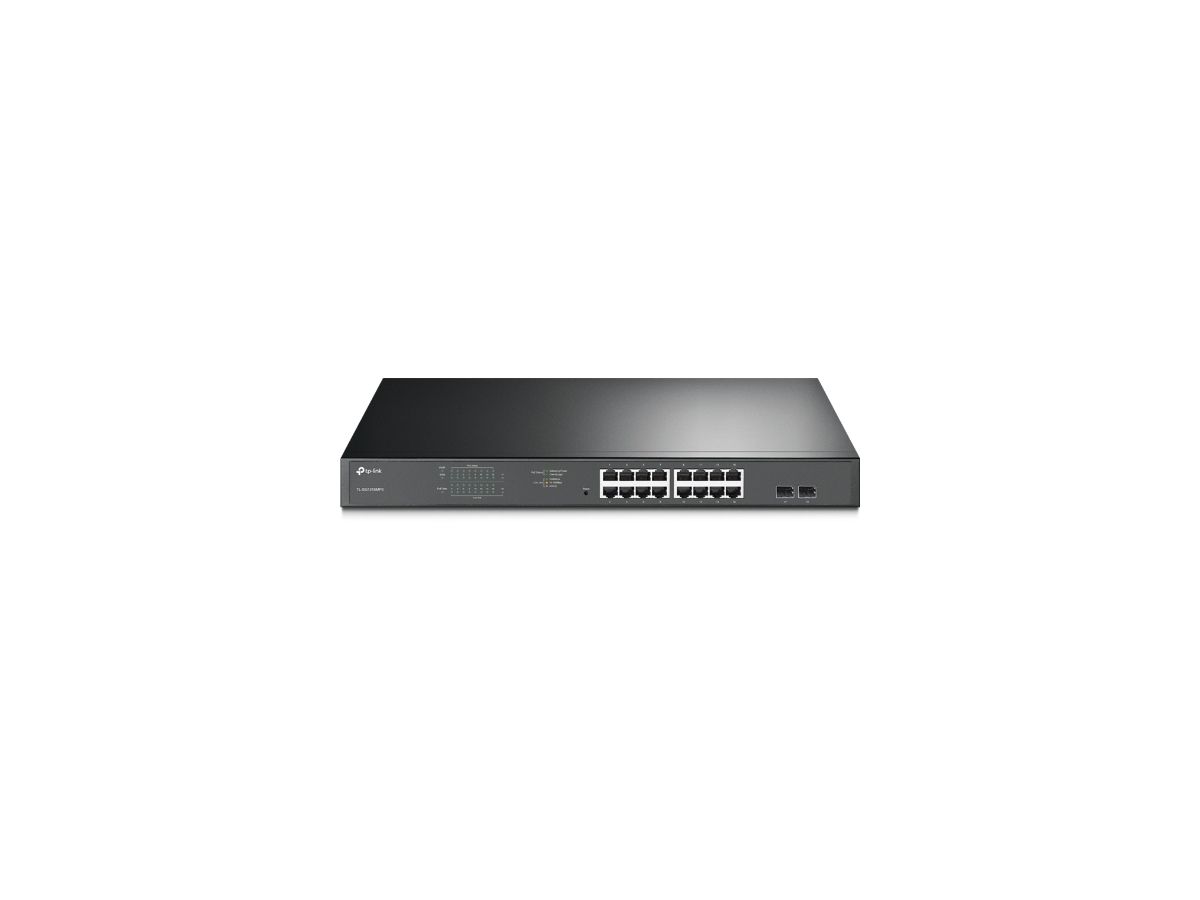 TP-Link TL-SG1218MPE Managed L2 Gigabit Ethernet (10/100/1000) Power over Ethernet (PoE) 1U Zwart