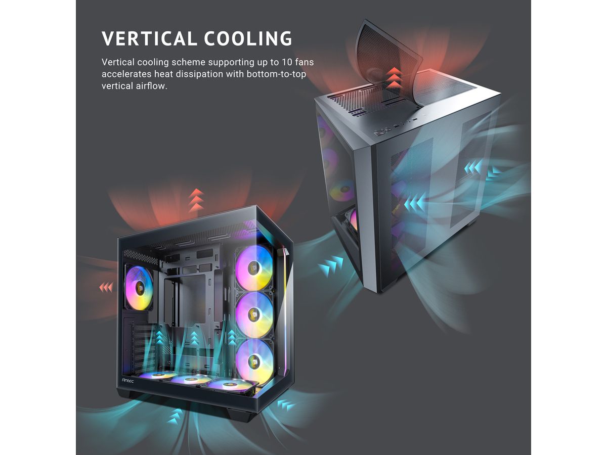 ANTEC Constellation C5 ARGB PC case Midi Tower ATX, black