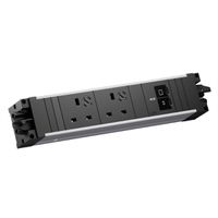 BACHMANN STEP ALU 2xUK, 1xUSB C/C 45W