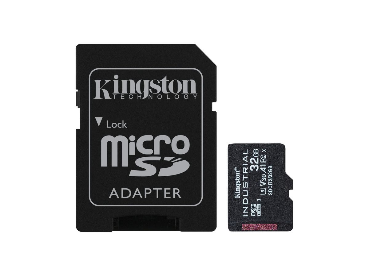 Kingston Technology Industrial flashgeheugen 32 GB MiniSDHC UHS-I Klasse 10