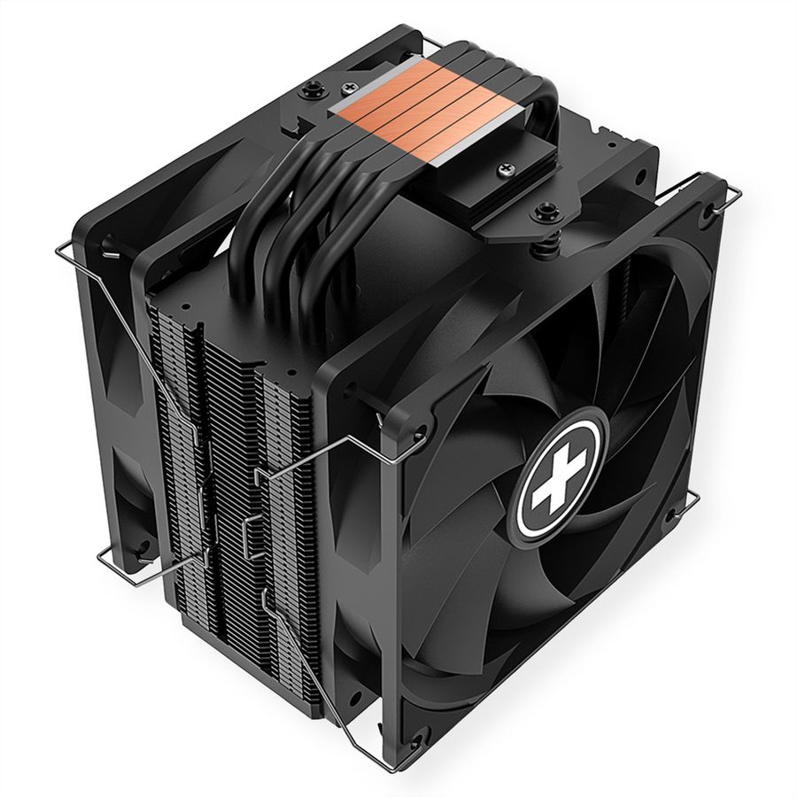 Xilence M705D AMD and Intel CPU Cooler, 2x 120mm Black PWM Fans, 220W TDP