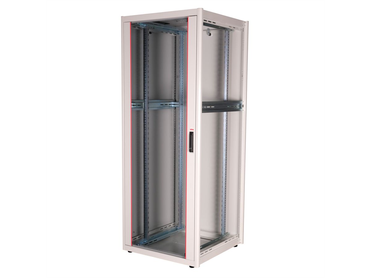 ROLINE 19-inch netwerkkast Basic 42 U, 800x800 BxD Glazen deur grijs