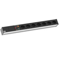 BACHMANN BASIC 19 inch 1U 7xT13 90° SPD, Power 2.0m CH T12 Switzerland