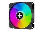 XILENCE Performance A+ REVERSE XF065, 120 mm ARGB LED-ventilator zwart