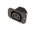BACHMANN IEC320 C13 socket outlet, with screw connections black