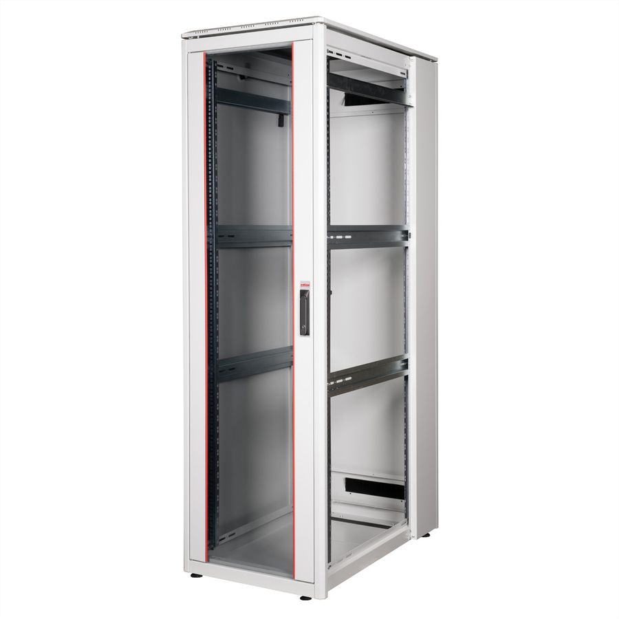 ROLINE 19-inch netwerkkast Pro 42 U, 600x1000 BxD Glazen deur grijs