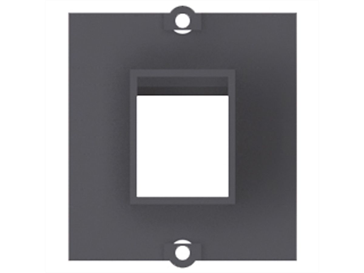 BACHMANN maatwerk module frame voor 1x Keystone, zwart