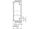 SCHROFF HF-frame type insteekmodule lichaamsbuis, 7 HP, voor 160 mm diepe printplaat