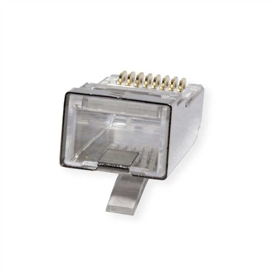 ROLINE Modulaire connector afgeschermd, Cat.6A (Klasse EA) voor massieve/soepel kabel, 10 St.
