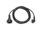 BACHMANN earthing contact extension cable, 230VAC, black, 10 m
