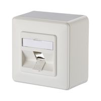 METZ CONNECT Keystone opbouwdoos 1 poort leeg wit