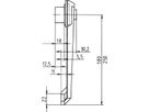 SCHROFF Tip-Up Handgreep Vervangingsonderdelen, 180 mm