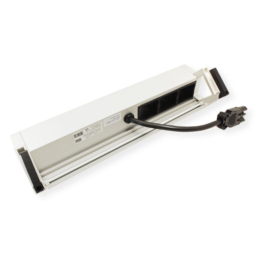 BACHMANN DESK2 3x earthing contact 3x ABD, white