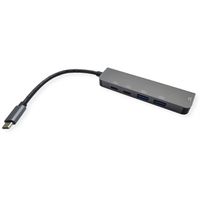 VALUE USB Type C Docking Station, HDMI 4K60, 3x USB3.2 Gen1 (1x C + 2x A), 1x PD