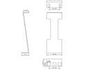 VALUE 19" Rack Depth Extender, 2 pcs, 1U, metal, 151.5mm