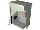 SCHROFF Outdoor Unibody VENT kast met enkele deur, 1100H 20 HE, 700W 500D