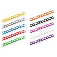 VALUE kabelmarkeerset voor patchkabels, 10 x 10 stuks, 5 - 6.5mm, veelkleurig