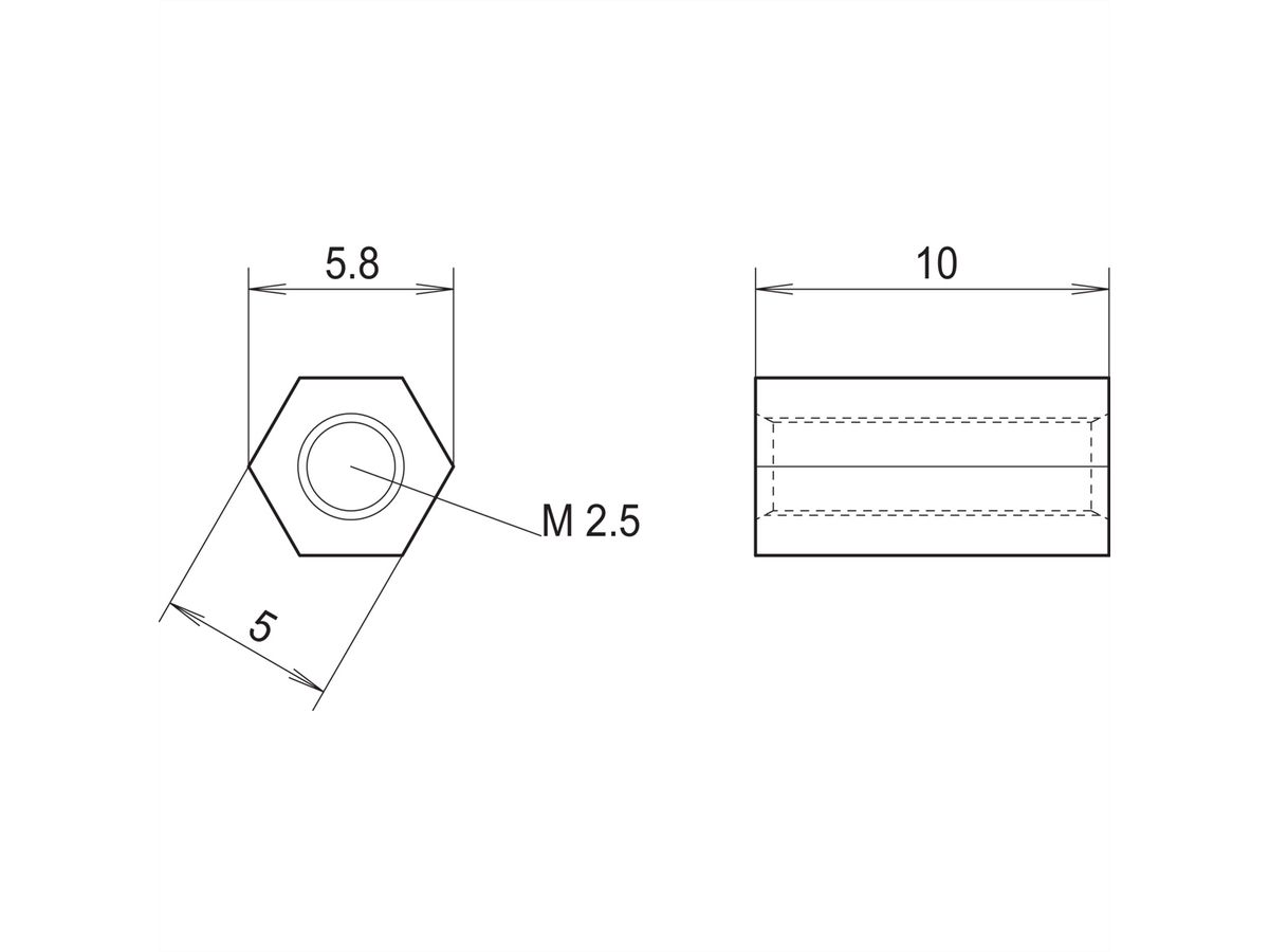 SCHROFF Spacer to Mount PMC and FMC Mezzanine Boards