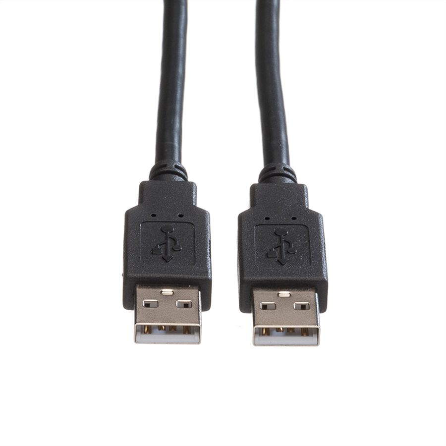 ROLINE USB 2.0 Kabel, type A-A, zwart, 3 m