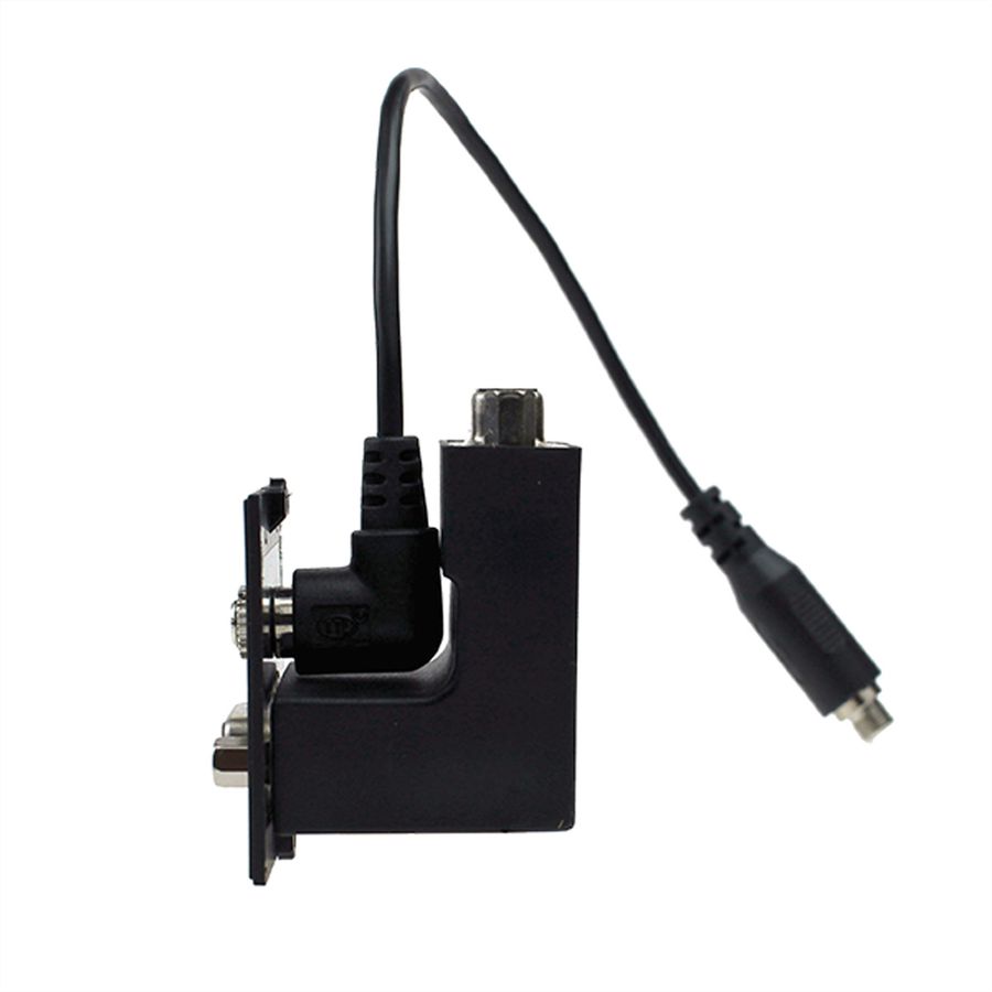 BACHMANN frame 1xVGA+jack, 90° lateral outlet